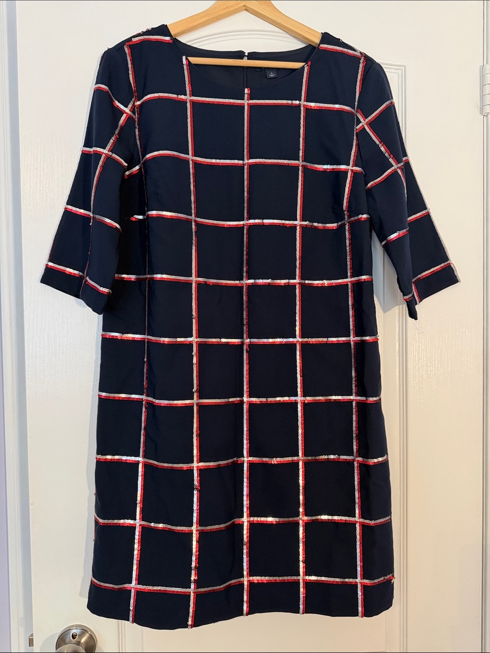 Tommy Hilfiger Sequin Party Dress – Size 10 – Navy – Like New